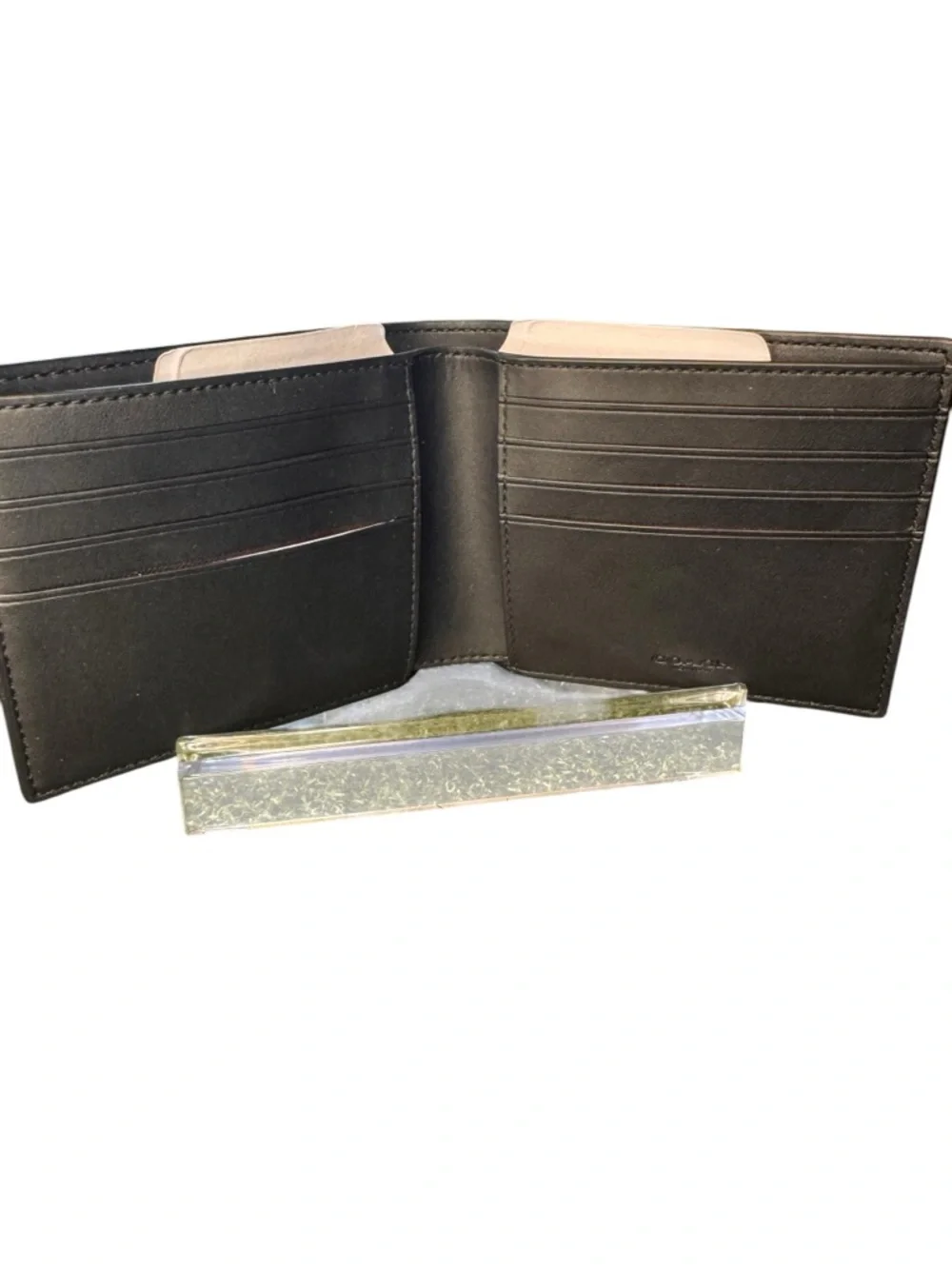 Coach Men's Signature Brown Patterned Leather Bi-Fold Wallet NWOT - Picture 4 of 6